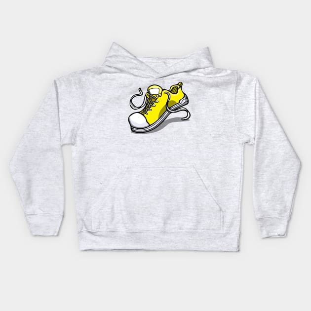 Yellow Shoe *CMY Collection* Kids Hoodie by deancoledesign